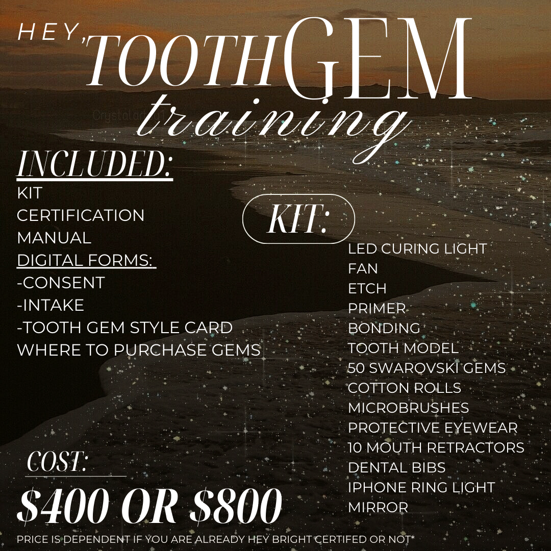 Tooth Gem Training - IN-PERSON OR ONLINE