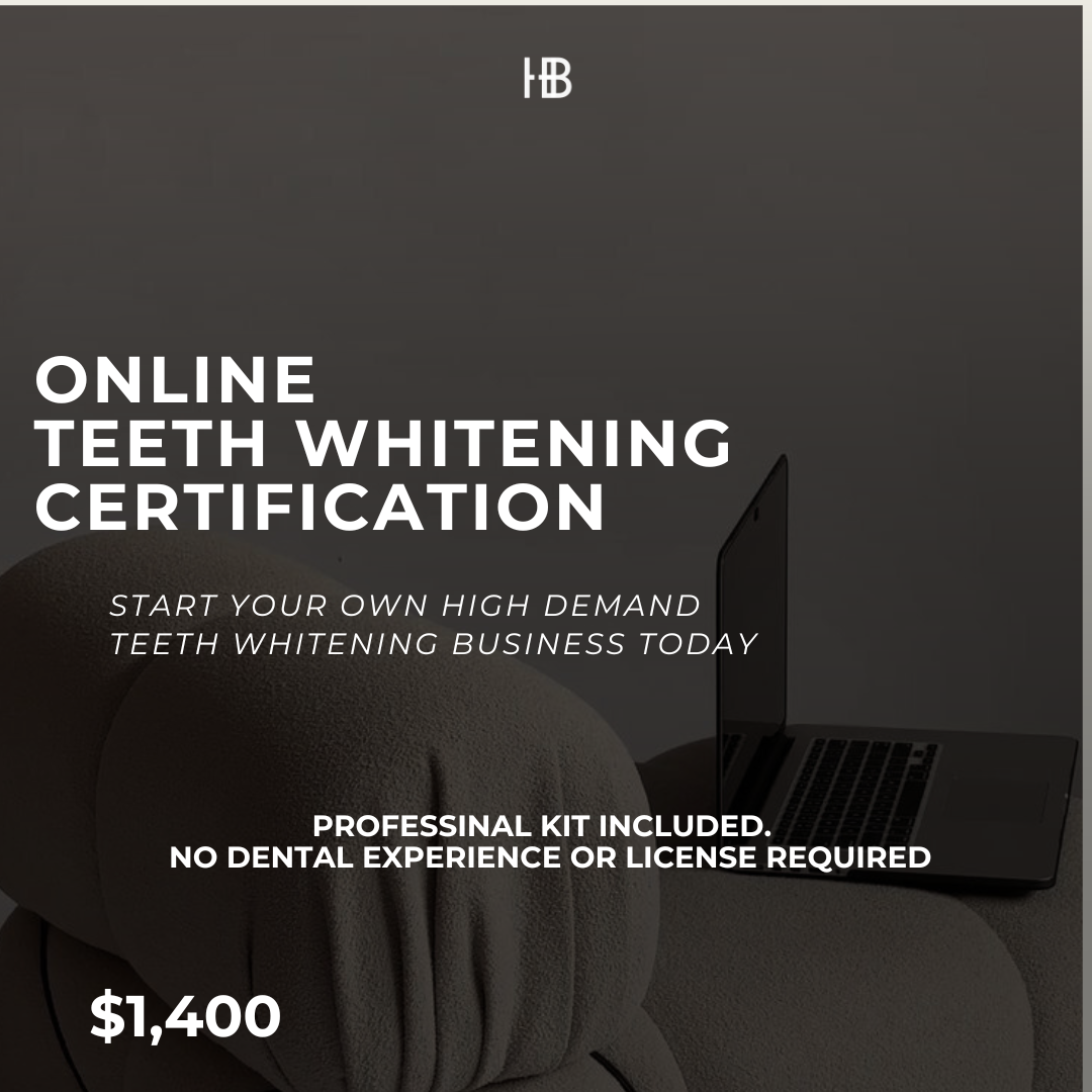 Online Professional Teeth Whitening Certification + Starter Kit